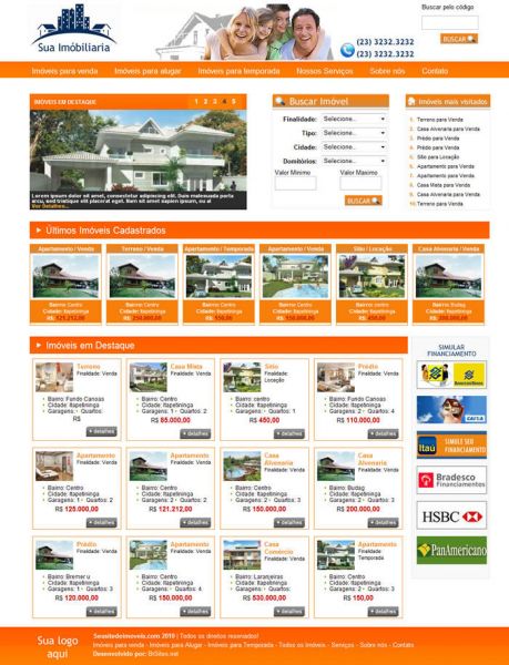 Site Imobiliária e Corretora de Imóveis Online