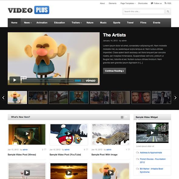 Site de Portal de Vídeos